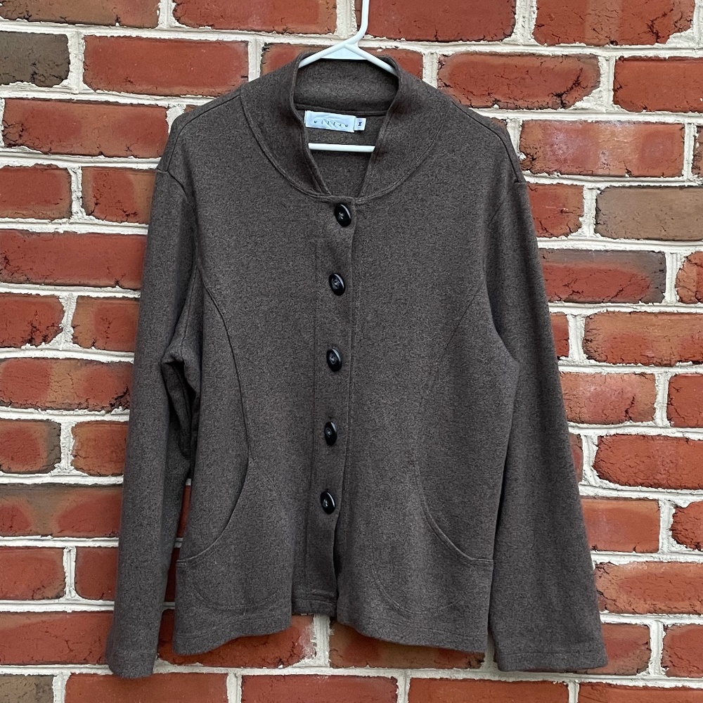 Willow Brown Button Down Jacket Blazer